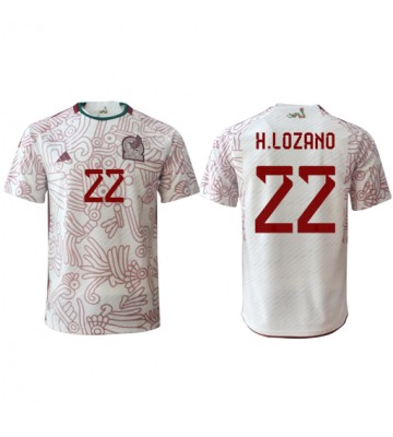 Mexico Hirving Lozano #22 Replica Away Stadium Shirt World Cup 2022 Short Sleeve